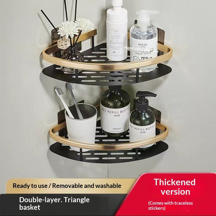 No-Drill Wall-Mounted Bathroom Shelf