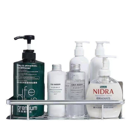 No-Drill Wall-Mounted Bathroom Shelf