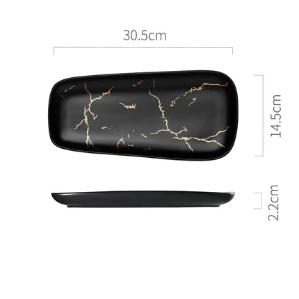 Nordic Style Fish Plate - Creative Ceramic Dish