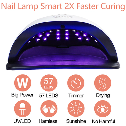 220W Nail Dryer LED Lamp UV Light Polish Gel Curing Machine Electric Manicure