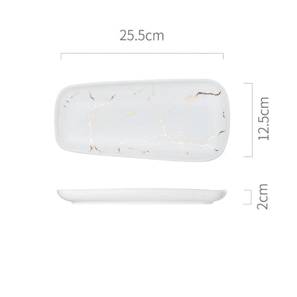 Nordic Style Fish Plate - Creative Ceramic Dish