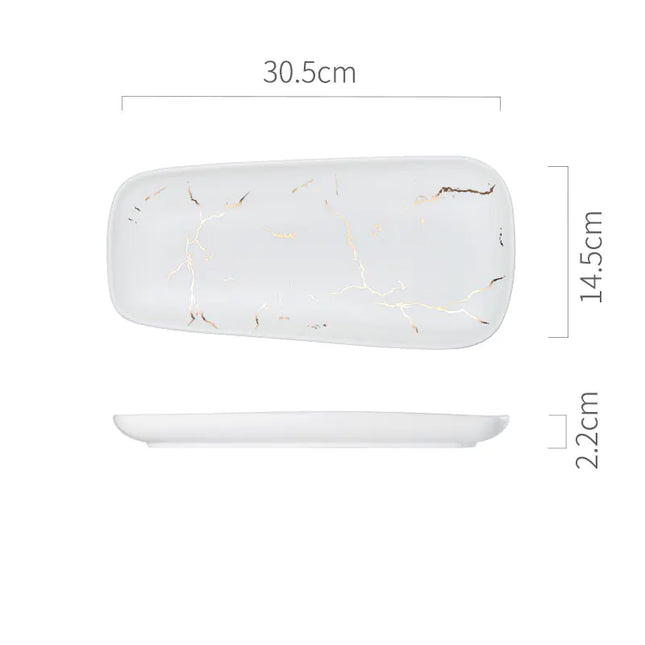 Nordic Style Fish Plate - Creative Ceramic Dish